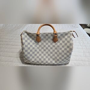 SOLD Louis Vuitton Speedy 35 Damier Azur